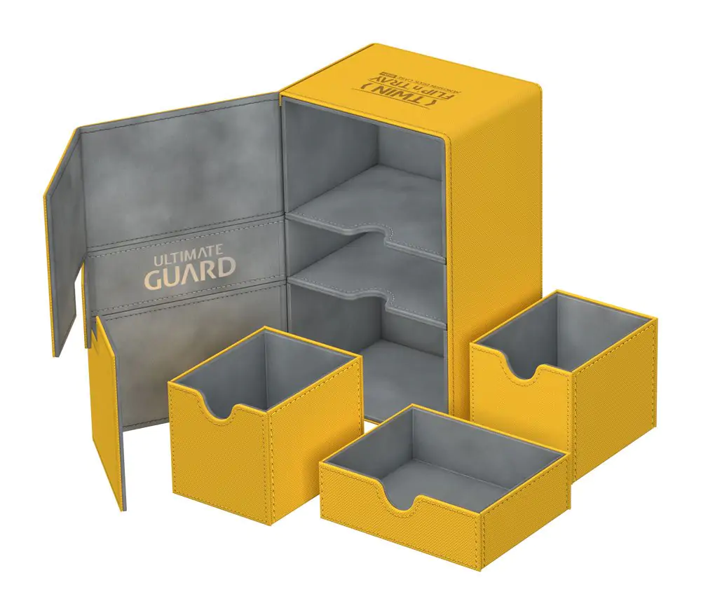 Ultimate Guard Twin Flip´n´Tray Deck Case 160+ Standardgröße XenoSkin Bernstein Produktfoto