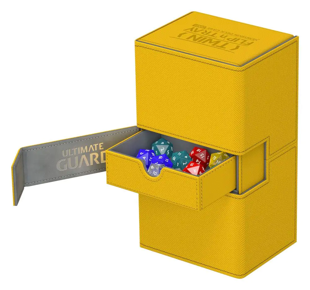 Ultimate Guard Twin Flip´n´Tray Deck Case 200+ Standardgröße XenoSkin Bernstein Produktfoto