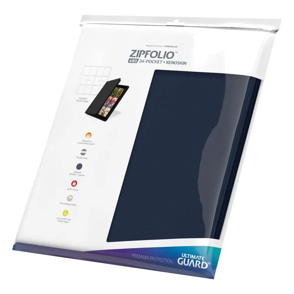 Ultimate Guard Zipfolio 480 - 24-Pocket XenoSkin (Quadrow) - Blau Produktfoto