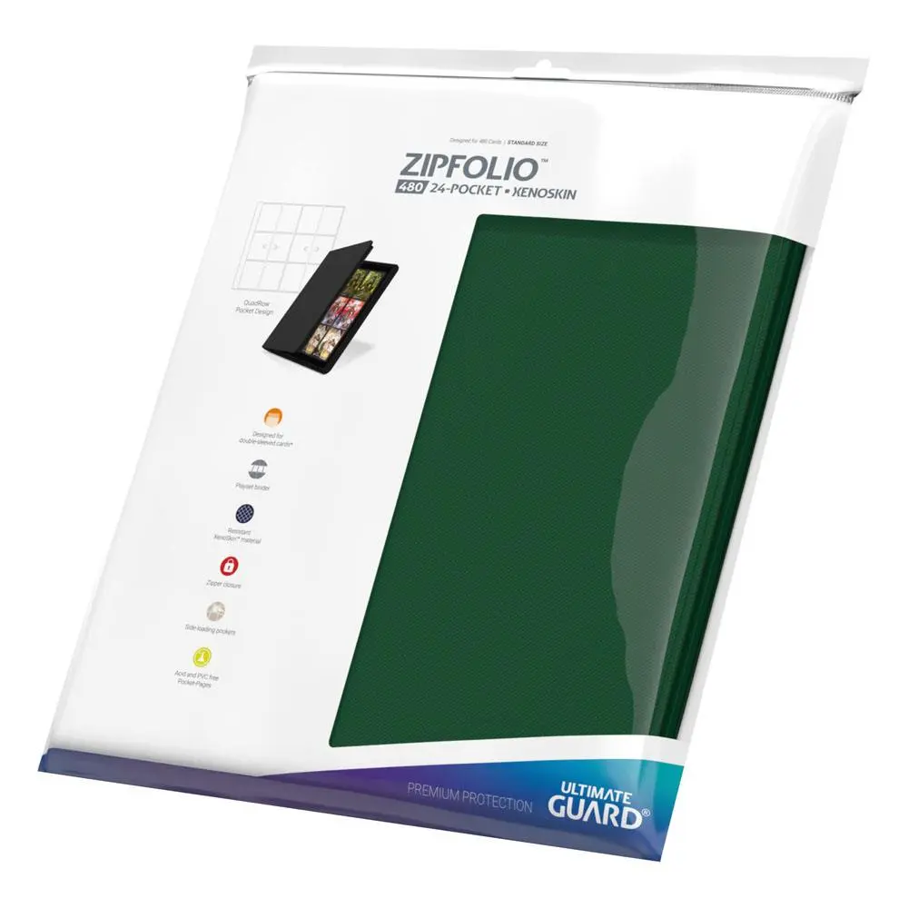 Ultimate Guard Zipfolio 480 - 24-Pocket XenoSkin (Quadrow) - Grün Produktfoto