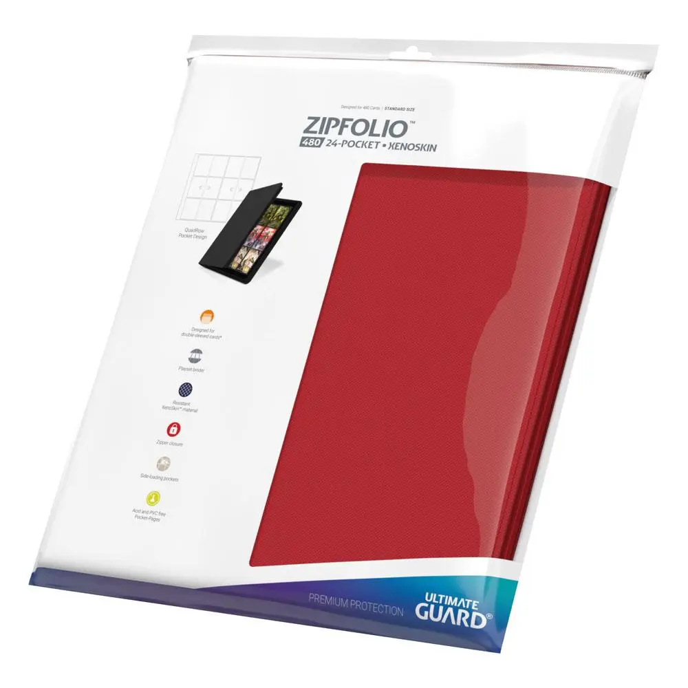 Ultimate Guard Zipfolio 480 - 24-Pocket XenoSkin (Quadrow) - Rot Produktfoto