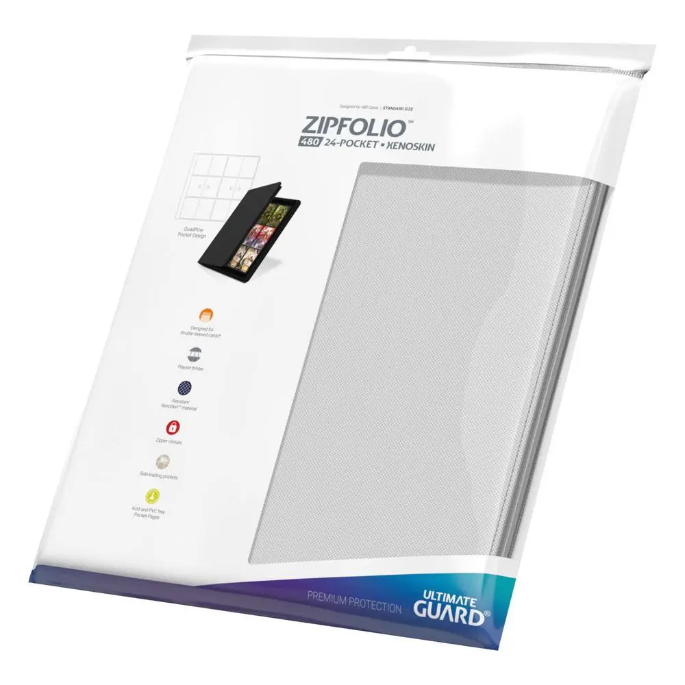 Ultimate Guard Zipfolio 480 - 24-Pocket XenoSkin (Quadrow) - Weiß Produktfoto