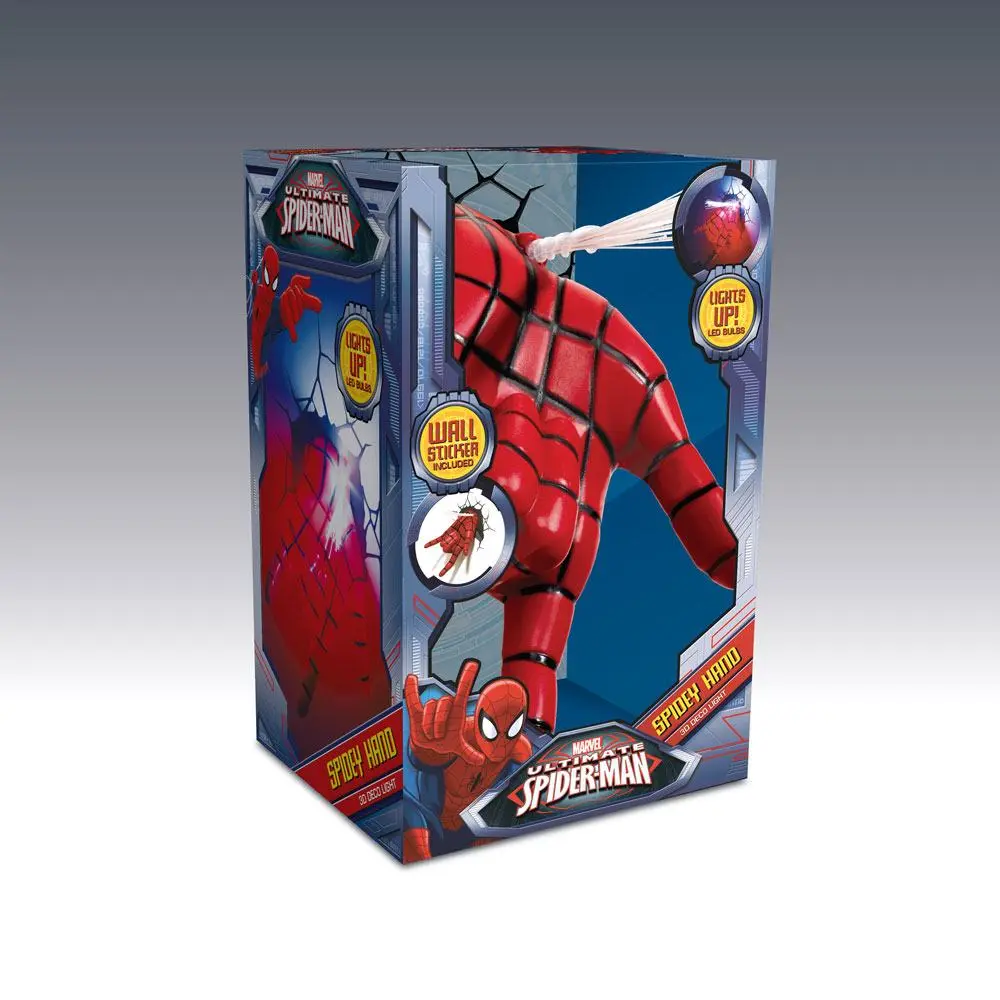 Ultimate Spider-Man 3D LED Leuchte Spider-Man Hand termékfotó