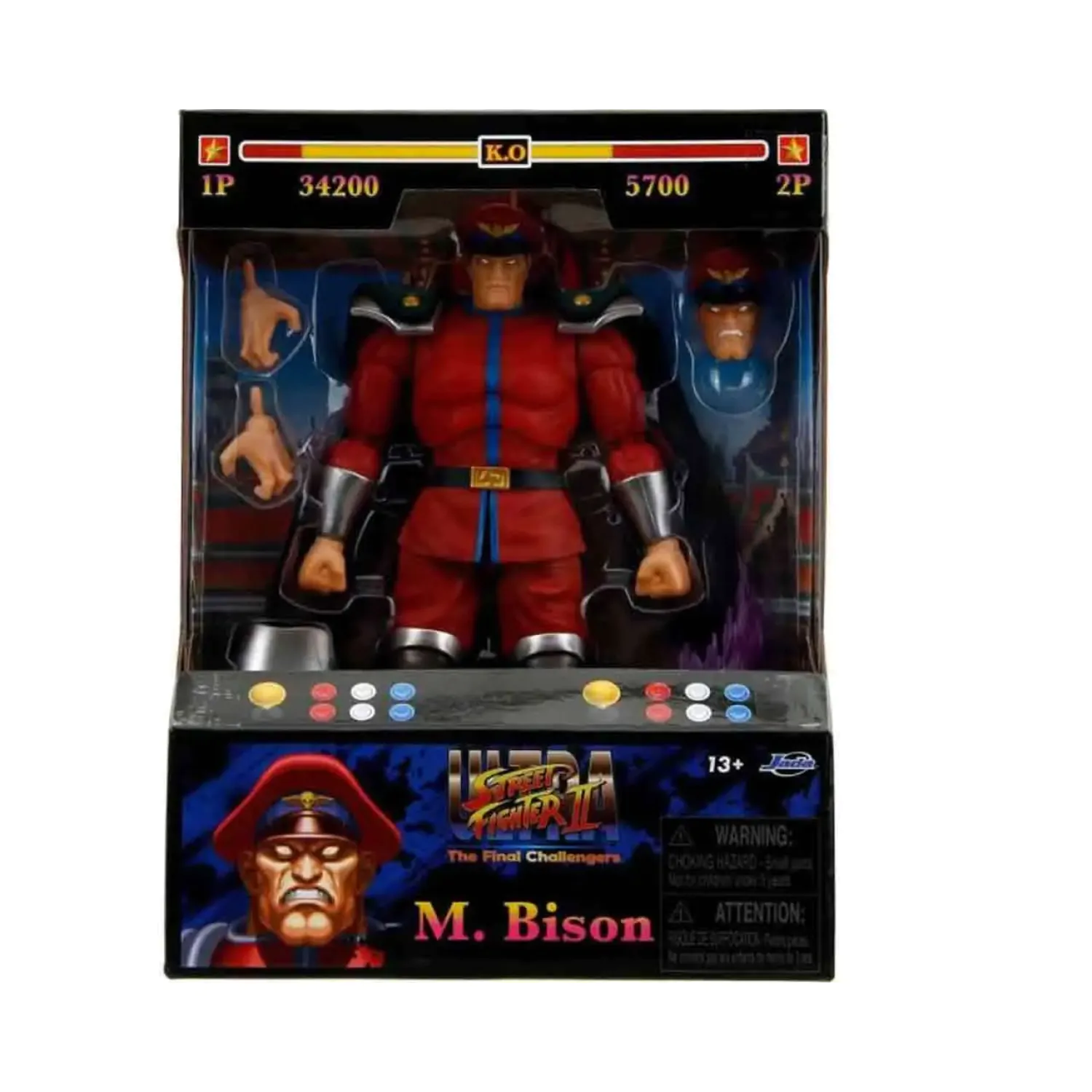 Ultra Street Fighter II: The Final Challengers Actionfigur 1/12 Bison 15 cm Produktfoto