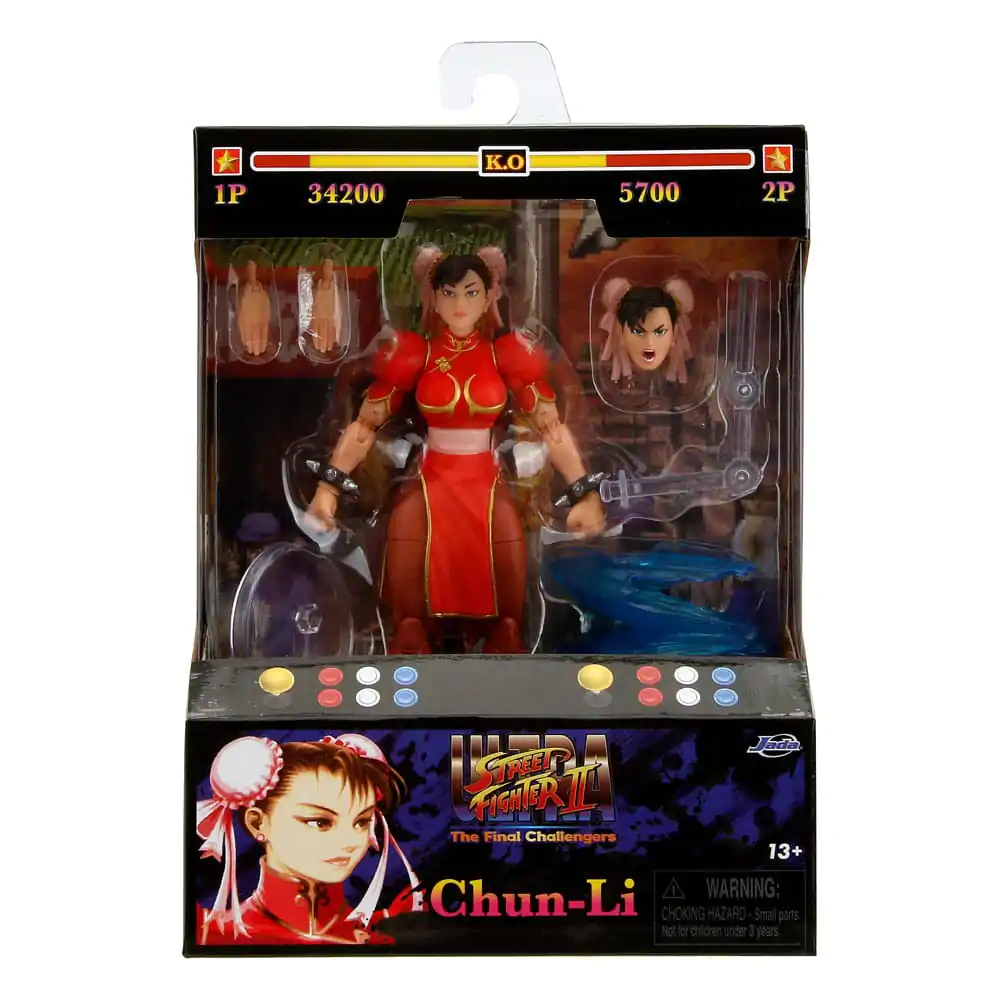 Ultra Street Fighter II: The Final Challengers Actionfigur 1/12 Chun-Li Player 2 Red Ver. 15 cm Produktfoto