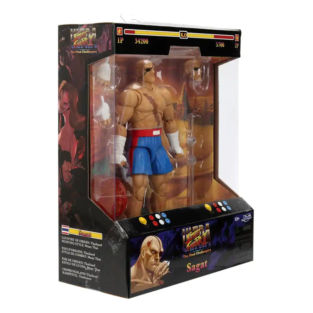 Ultra Street Fighter II: The Final Challengers Action Figur 1/12 Sagat 19 cm Produktfoto