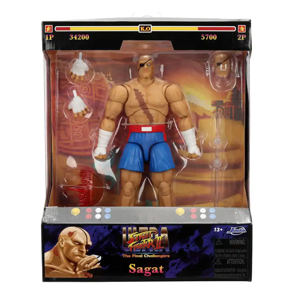 Ultra Street Fighter II: The Final Challengers Action Figur 1/12 Sagat 19 cm Produktfoto