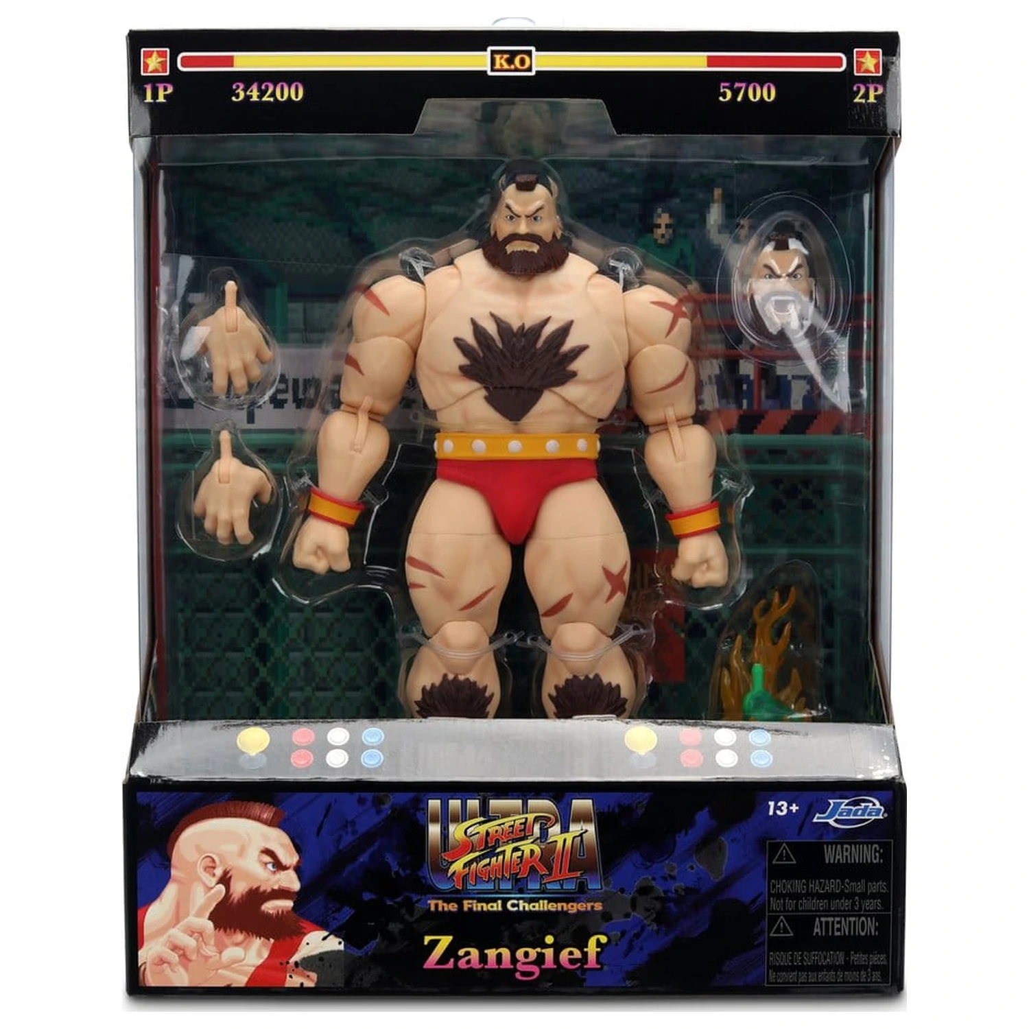 Ultra Street Fighter II: The Final Challengers Actionfigur 1/12 Zangief 18 cm Produktfoto