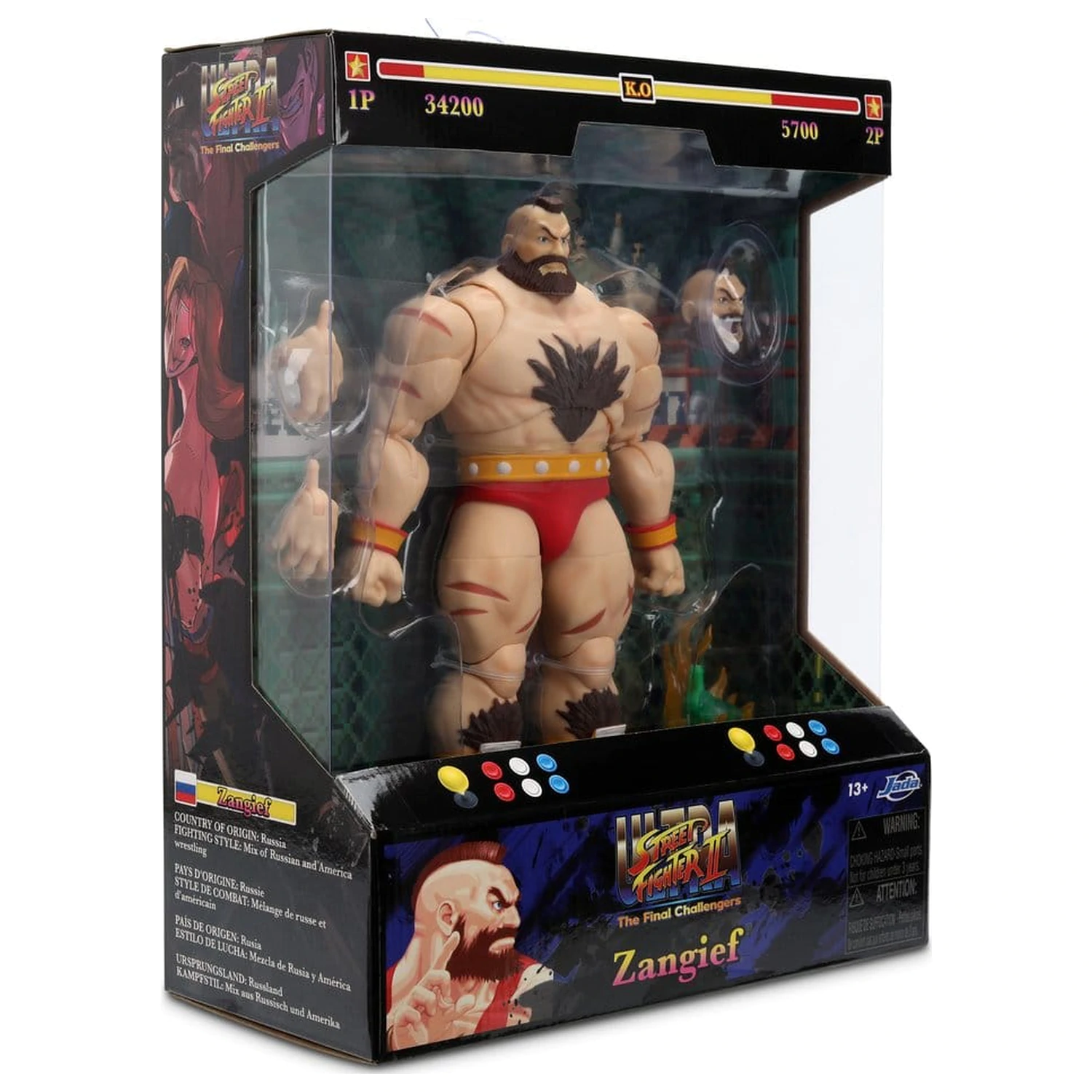 Ultra Street Fighter II: The Final Challengers Actionfigur 1/12 Zangief 18 cm Produktfoto
