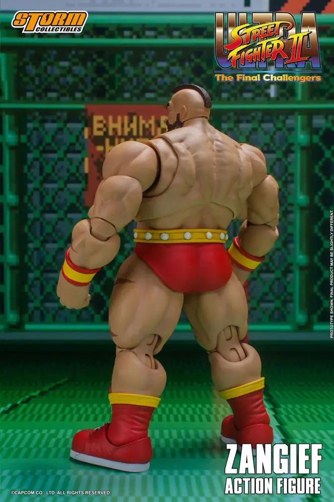 Ultra Street Fighter II: The Final Challengers Actionfigur 1/12 Zangief 19 cm Produktfoto