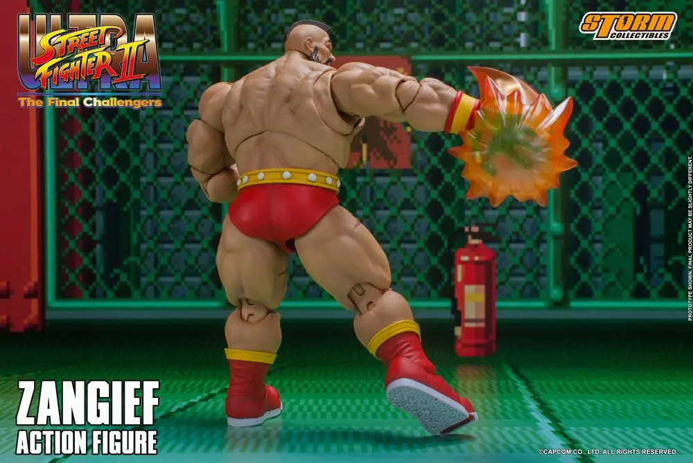 Ultra Street Fighter II: The Final Challengers Actionfigur 1/12 Zangief 19 cm Produktfoto