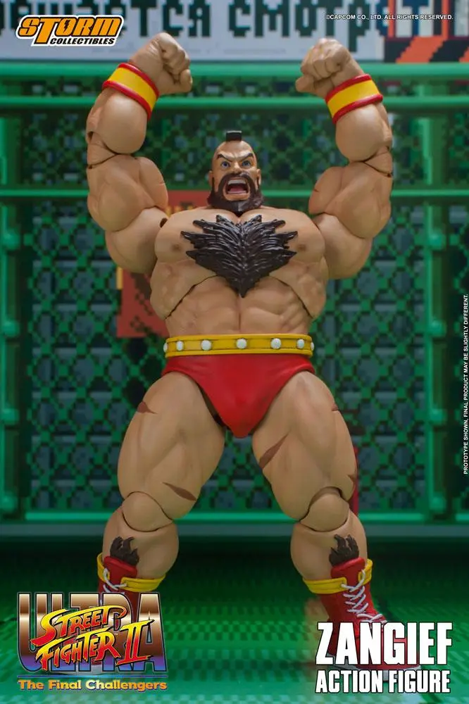 Ultra Street Fighter II: The Final Challengers Actionfigur 1/12 Zangief 19 cm Produktfoto