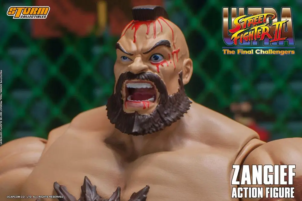 Ultra Street Fighter II: The Final Challengers Actionfigur 1/12 Zangief 19 cm Produktfoto