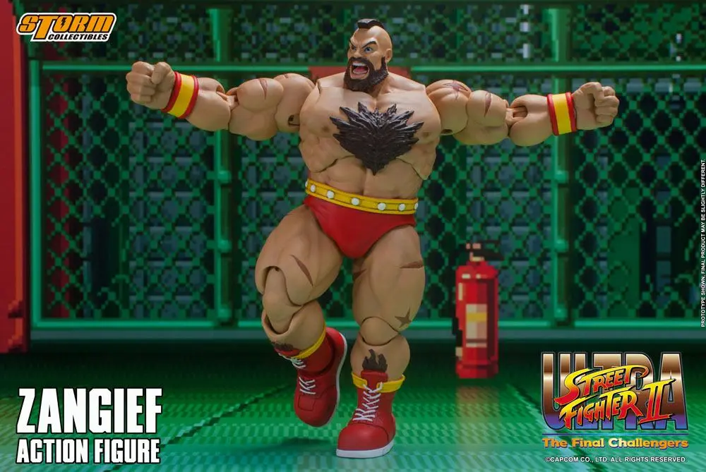 Ultra Street Fighter II: The Final Challengers Actionfigur 1/12 Zangief 19 cm Produktfoto