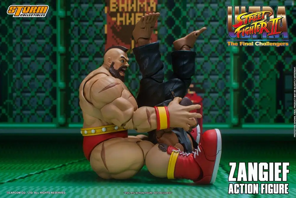 Ultra Street Fighter II: The Final Challengers Actionfigur 1/12 Zangief 19 cm Produktfoto
