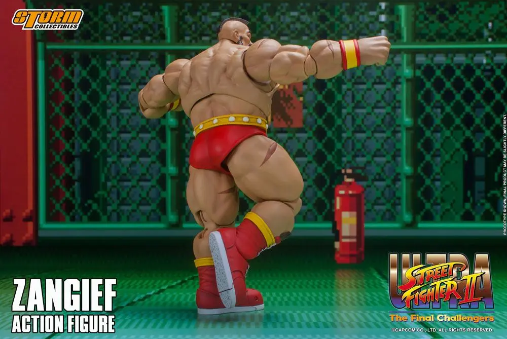 Ultra Street Fighter II: The Final Challengers Actionfigur 1/12 Zangief 19 cm Produktfoto