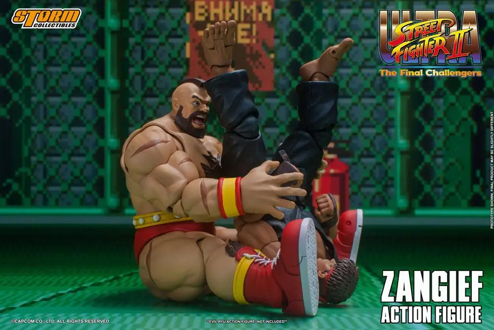 Ultra Street Fighter II: The Final Challengers Actionfigur 1/12 Zangief 19 cm Produktfoto