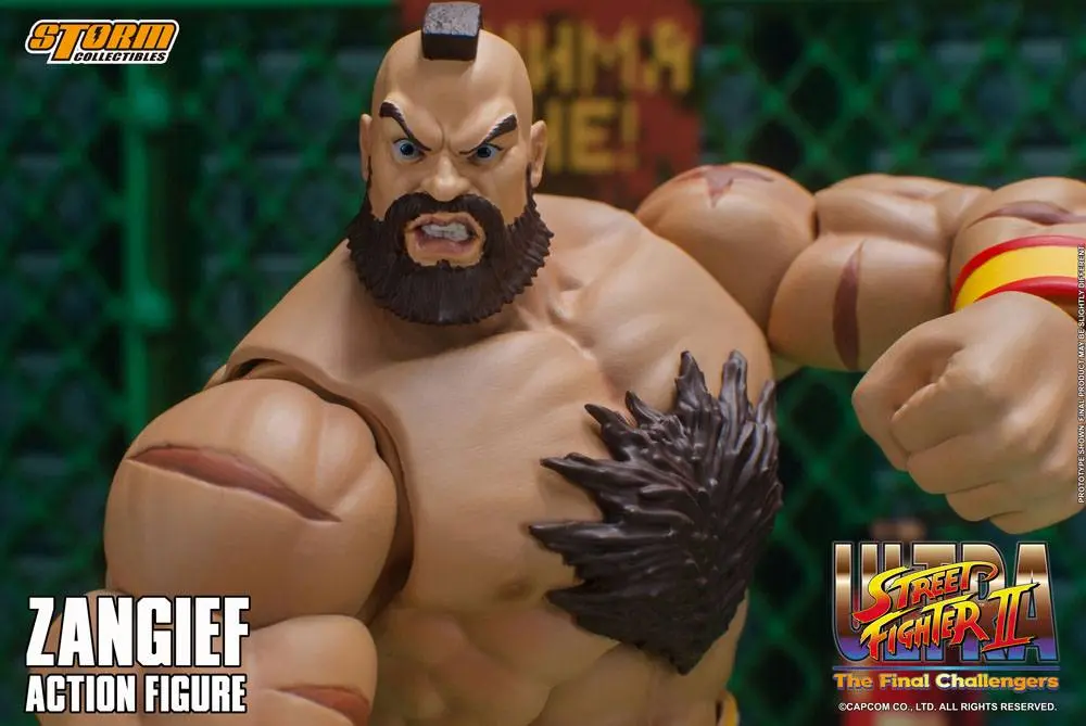 Ultra Street Fighter II: The Final Challengers Actionfigur 1/12 Zangief 19 cm Produktfoto
