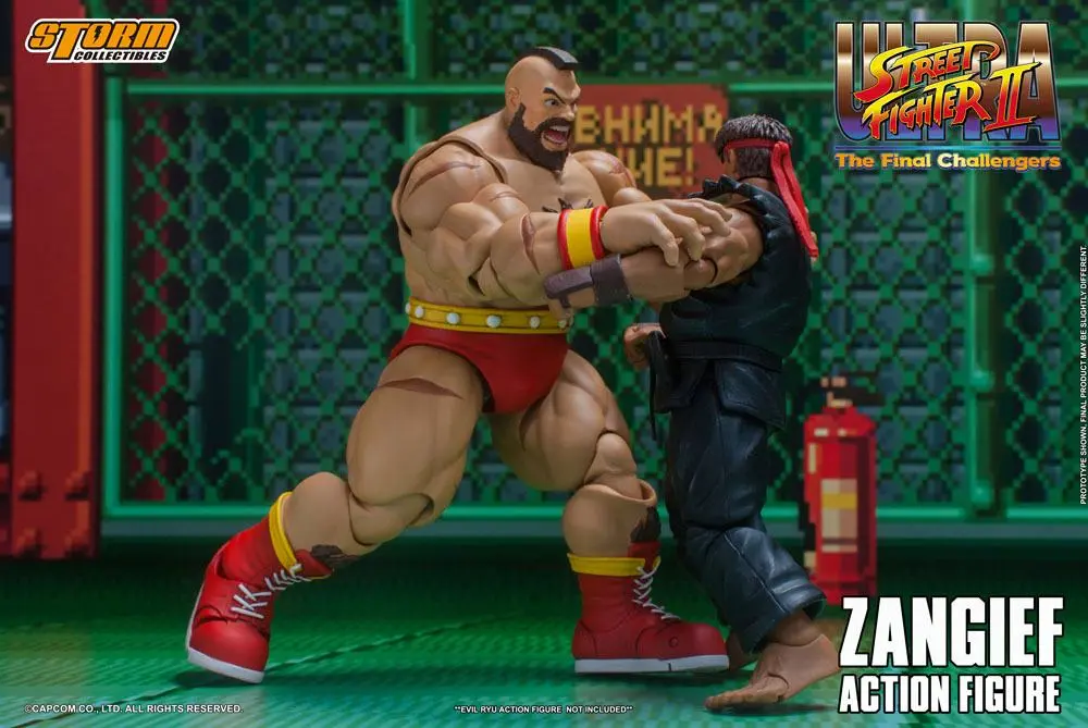 Ultra Street Fighter II: The Final Challengers Actionfigur 1/12 Zangief 19 cm Produktfoto