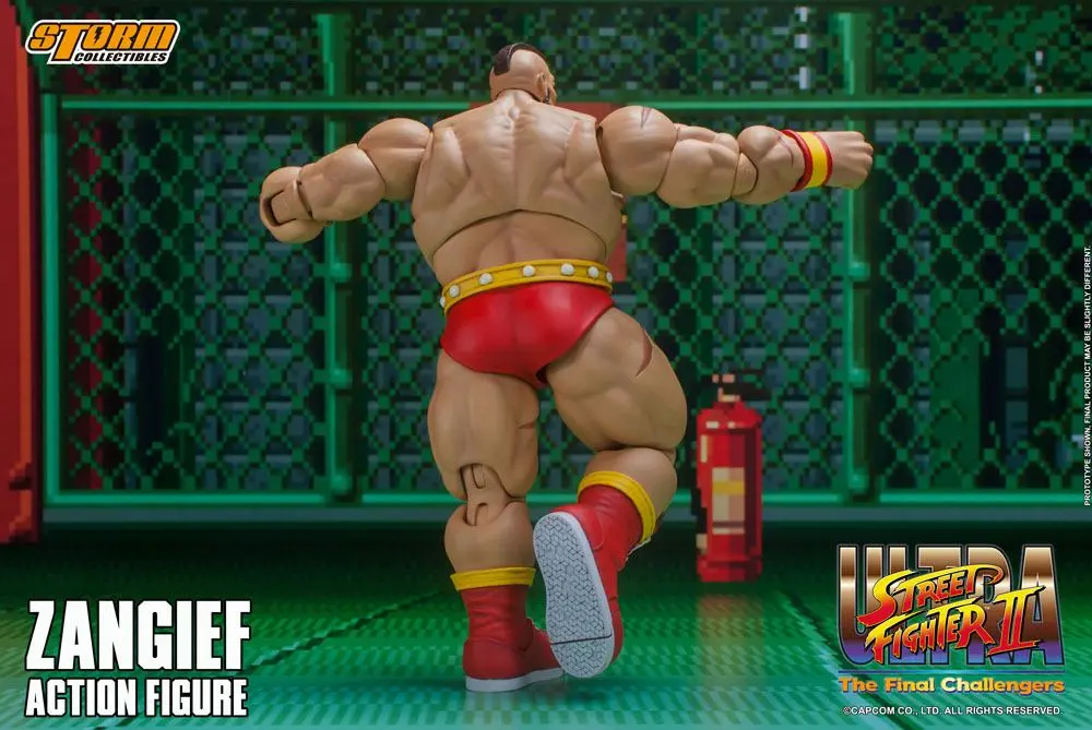 Ultra Street Fighter II: The Final Challengers Actionfigur 1/12 Zangief 19 cm Produktfoto