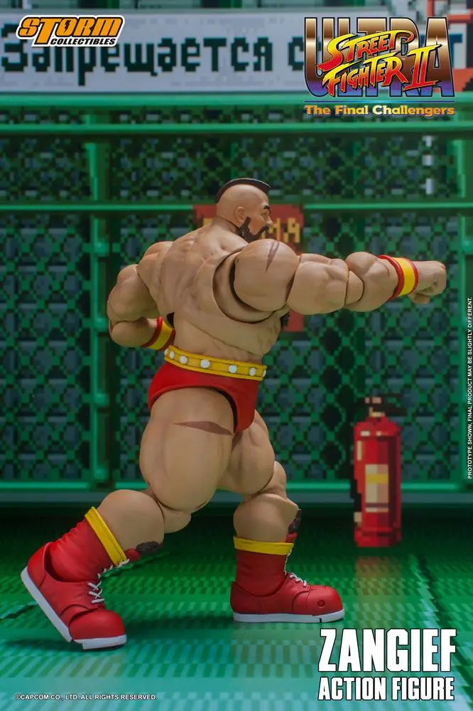 Ultra Street Fighter II: The Final Challengers Actionfigur 1/12 Zangief 19 cm Produktfoto
