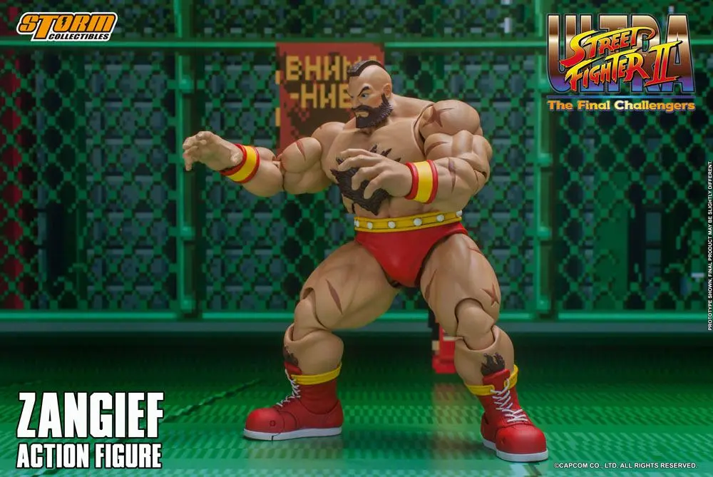 Ultra Street Fighter II: The Final Challengers Actionfigur 1/12 Zangief 19 cm Produktfoto