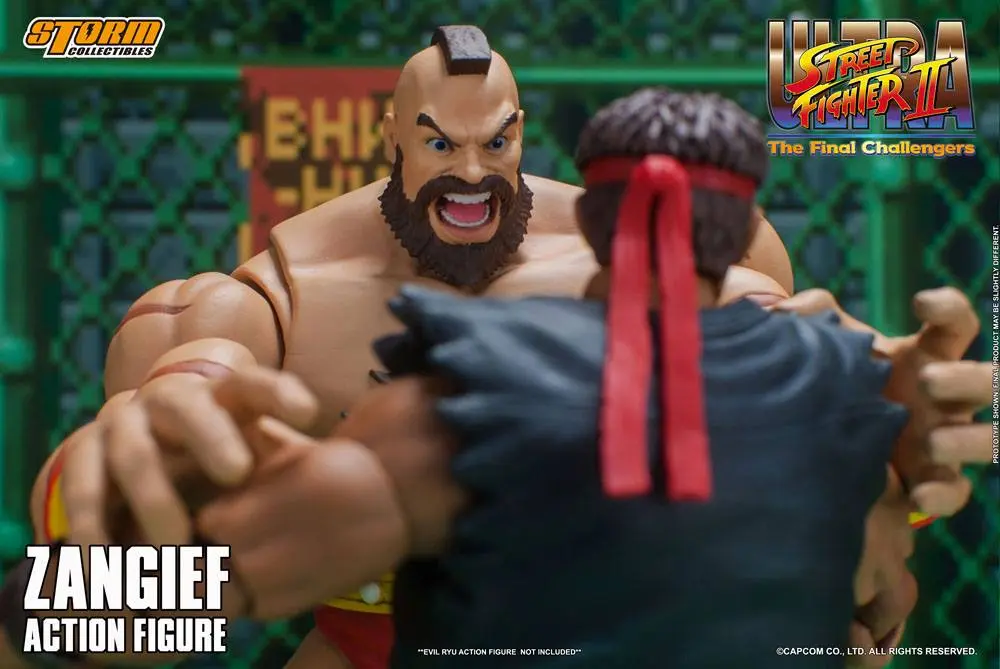 Ultra Street Fighter II: The Final Challengers Actionfigur 1/12 Zangief 19 cm Produktfoto
