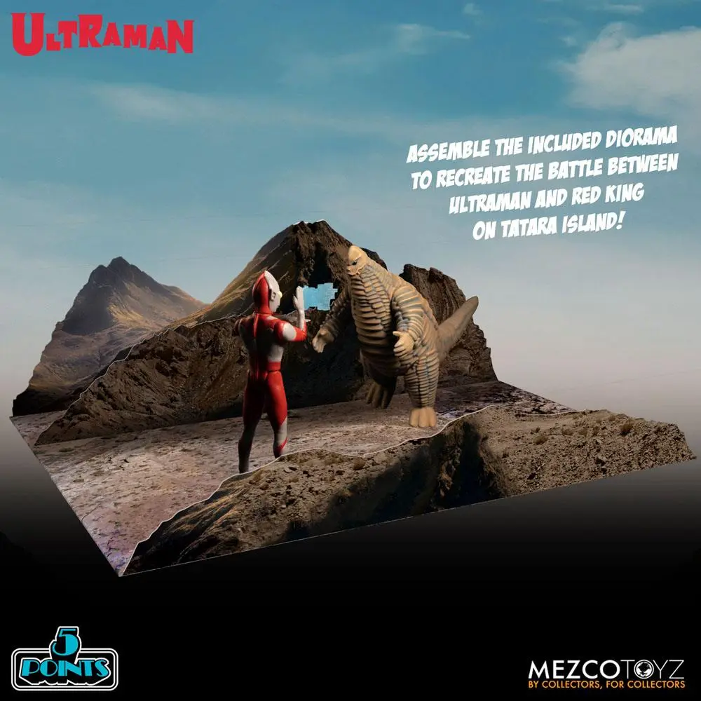 Ultraman 5 Points Actionfiguren Ultraman & Red King Boxed Set Produktfoto