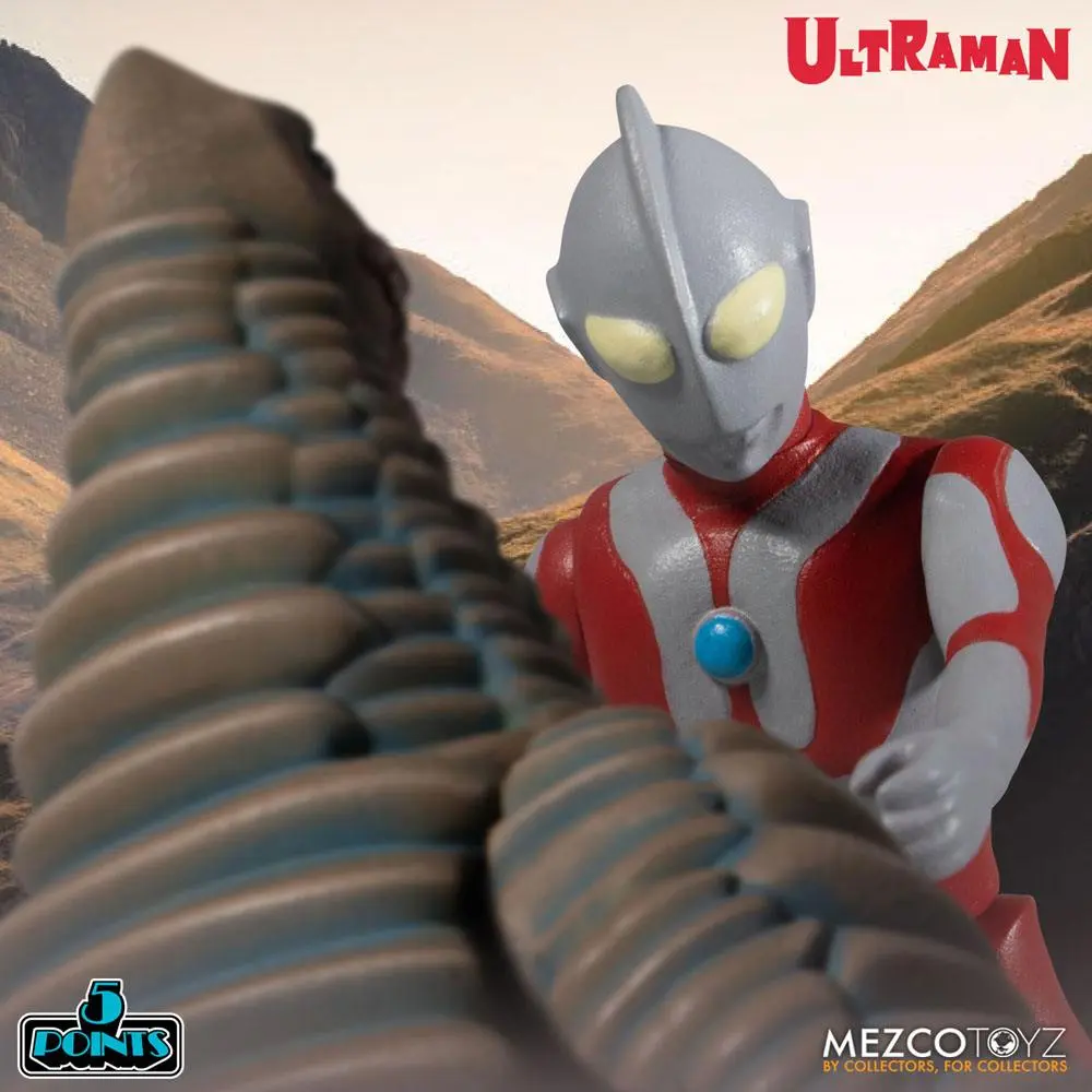 Ultraman 5 Points Actionfiguren Ultraman & Red King Boxed Set Produktfoto