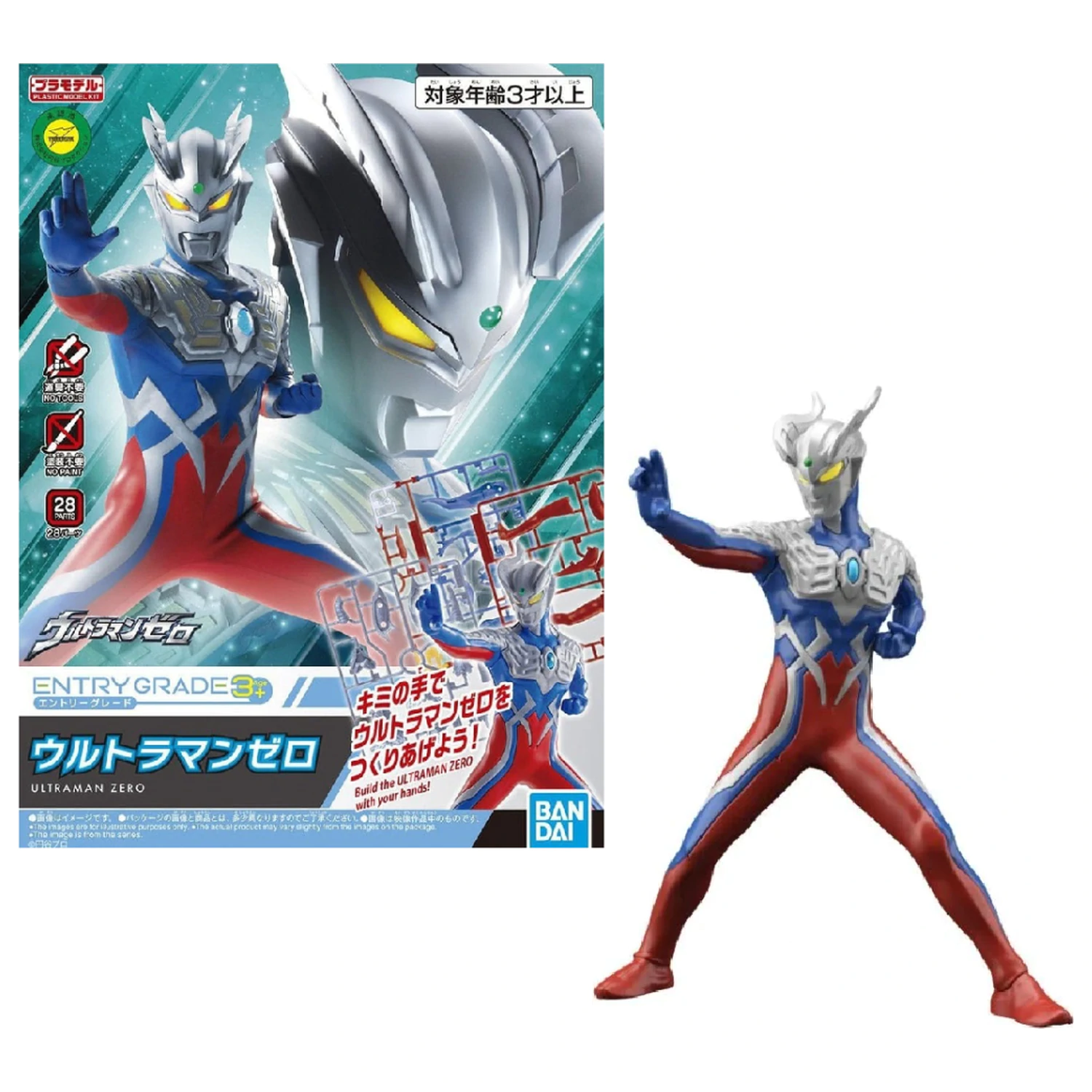 ULTRAMAN Entry Grade Ultraman Zero Modellbausatz REPROD Produktfoto
