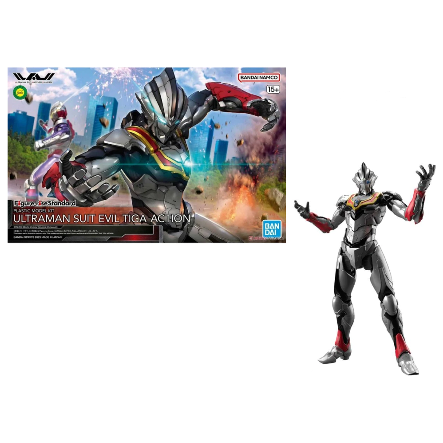 Ultraman Figure-rise Standard Ultraman Evil Tiga Action Modellbausatz Produktfoto