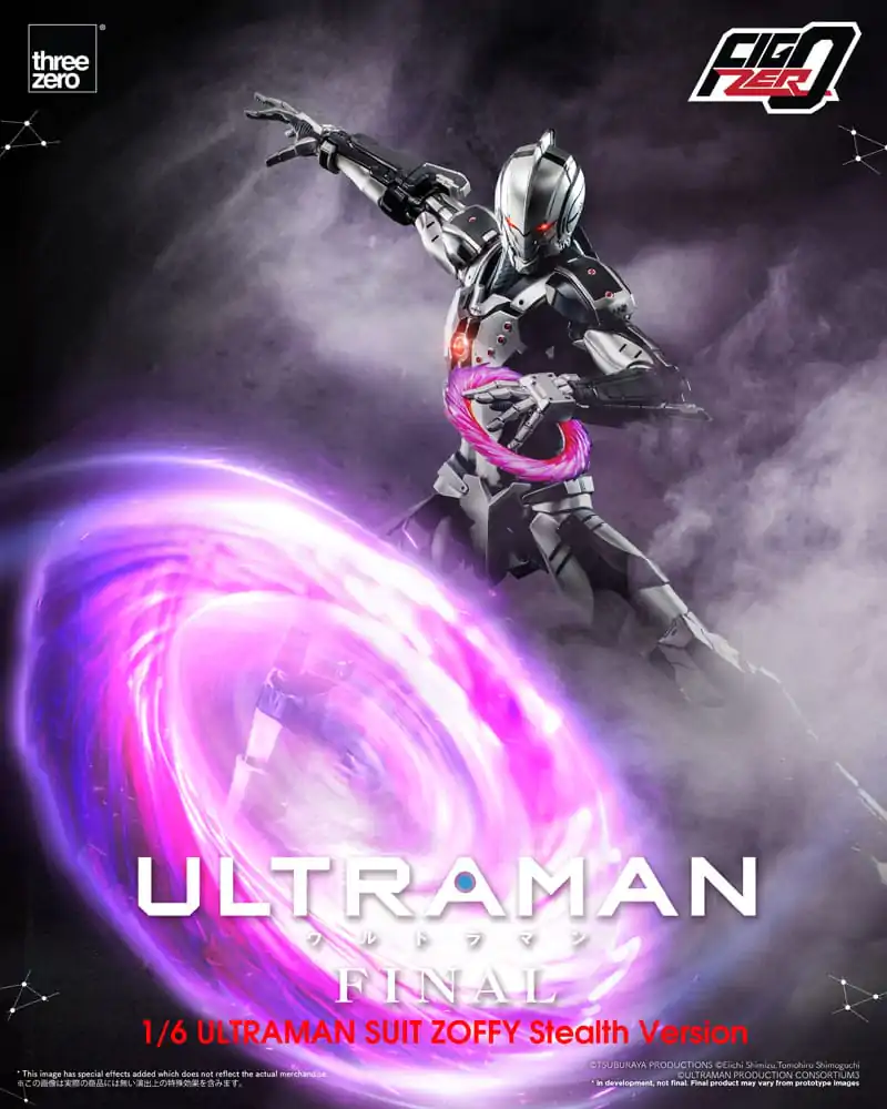 Ultraman Final FigZero Actionfigur 1/6 Ultraman Suit Zoffy Stealth Version 30 cm Produktfoto