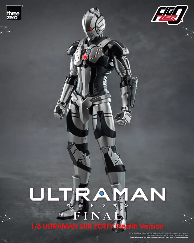 Ultraman Final FigZero Actionfigur 1/6 Ultraman Suit Zoffy Stealth Version 30 cm Produktfoto