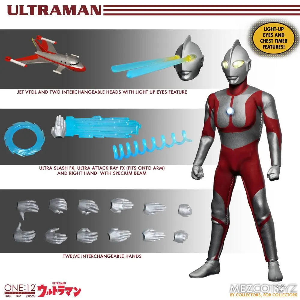 Ultraman Actionfigur mit Leuchtfunktion 1/12 Ultraman 16 cm termékfotó