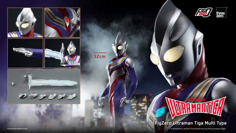 Ultraman Tiga FigZero Actionfigur 1/6 Ultraman Tiga Multi Type 32 cm Produktfoto
