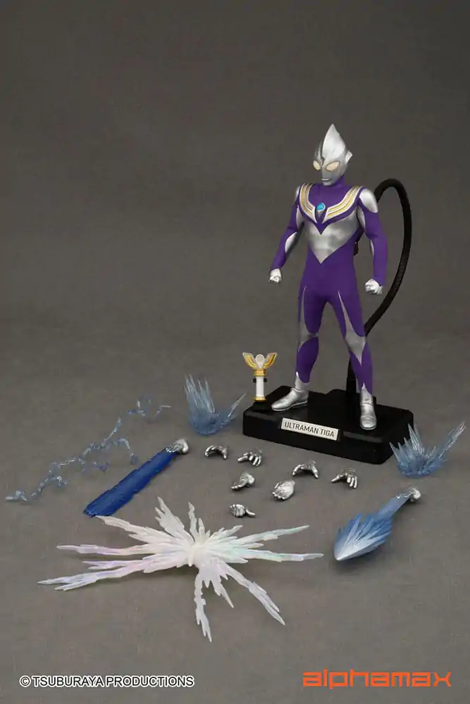 Ultraman Actionfigur mit Leuchtfunktion Tiga Sky Type 16 cm Produktfoto