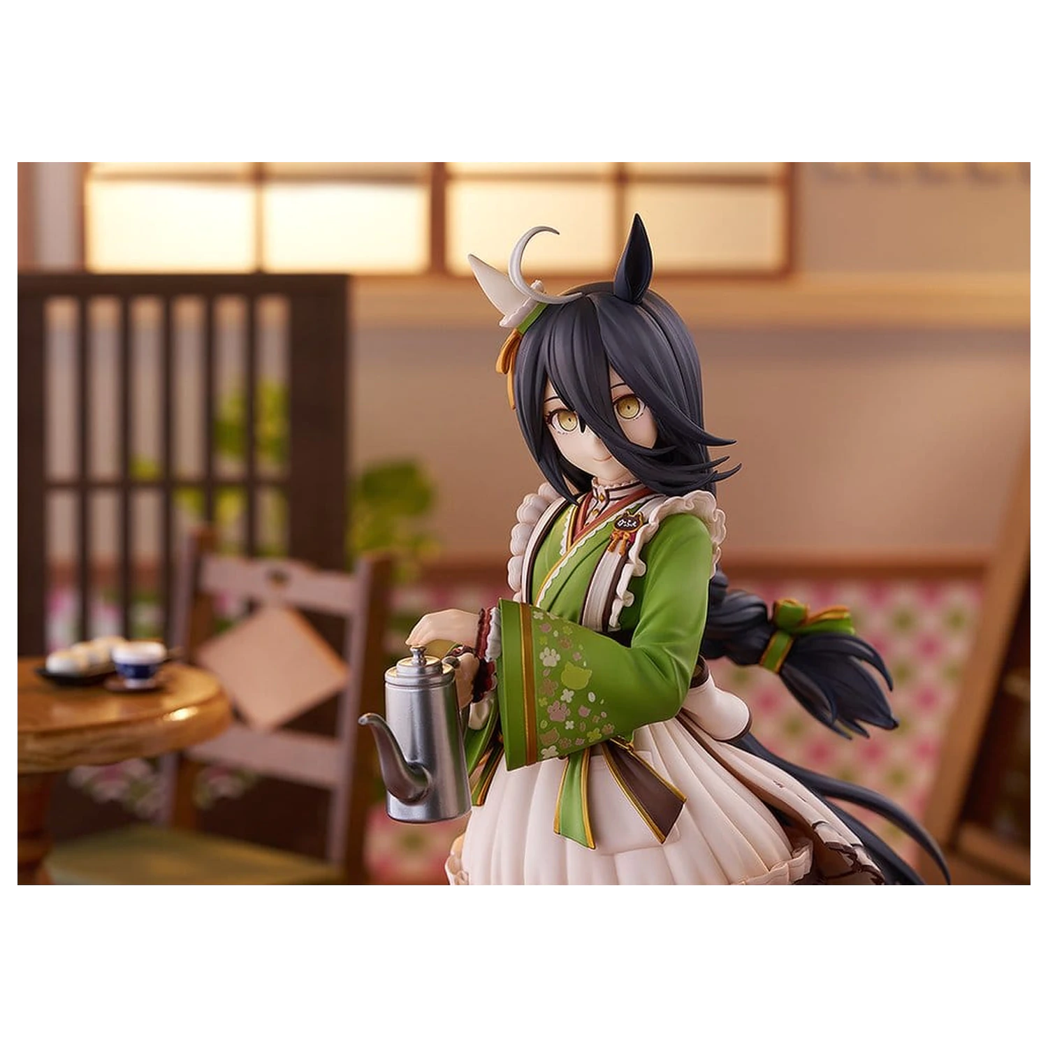 Uma Musume Pretty Derby PVC Statue 1/7 Manhattan Cafe Willow-Green Evening 24 Zentimeter Produktfoto