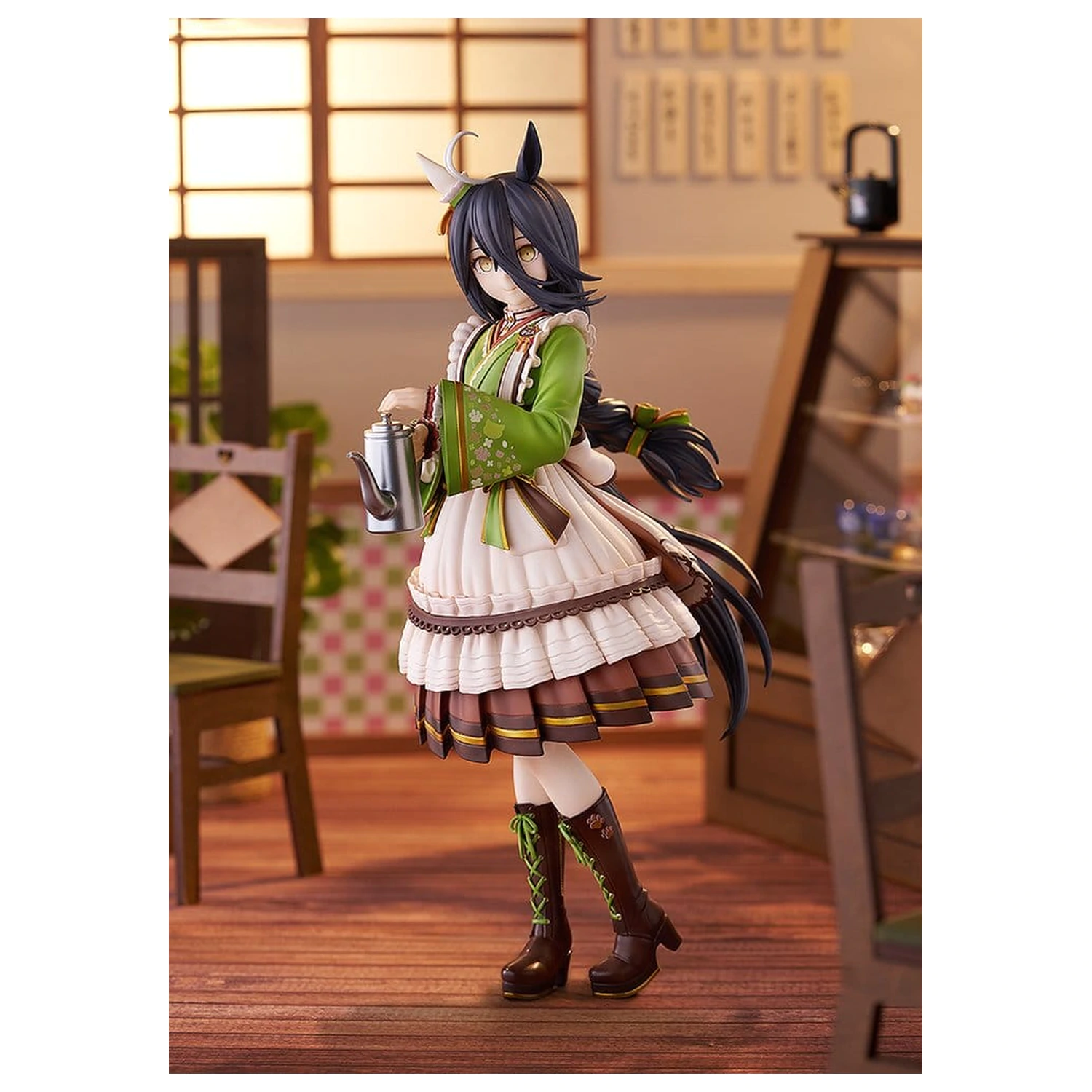 Uma Musume Pretty Derby PVC Statue 1/7 Manhattan Cafe Willow-Green Evening 24 Zentimeter Produktfoto