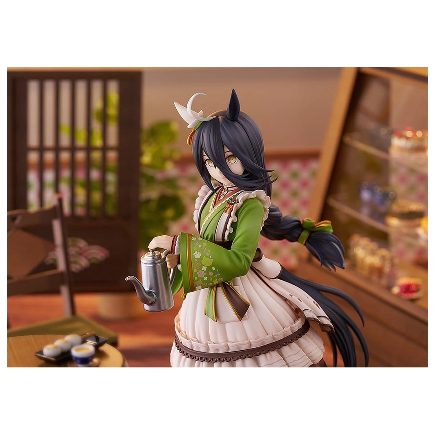 Uma Musume Pretty Derby PVC Statue 1/7 Manhattan Cafe Willow-Green Evening 24 Zentimeter Produktfoto