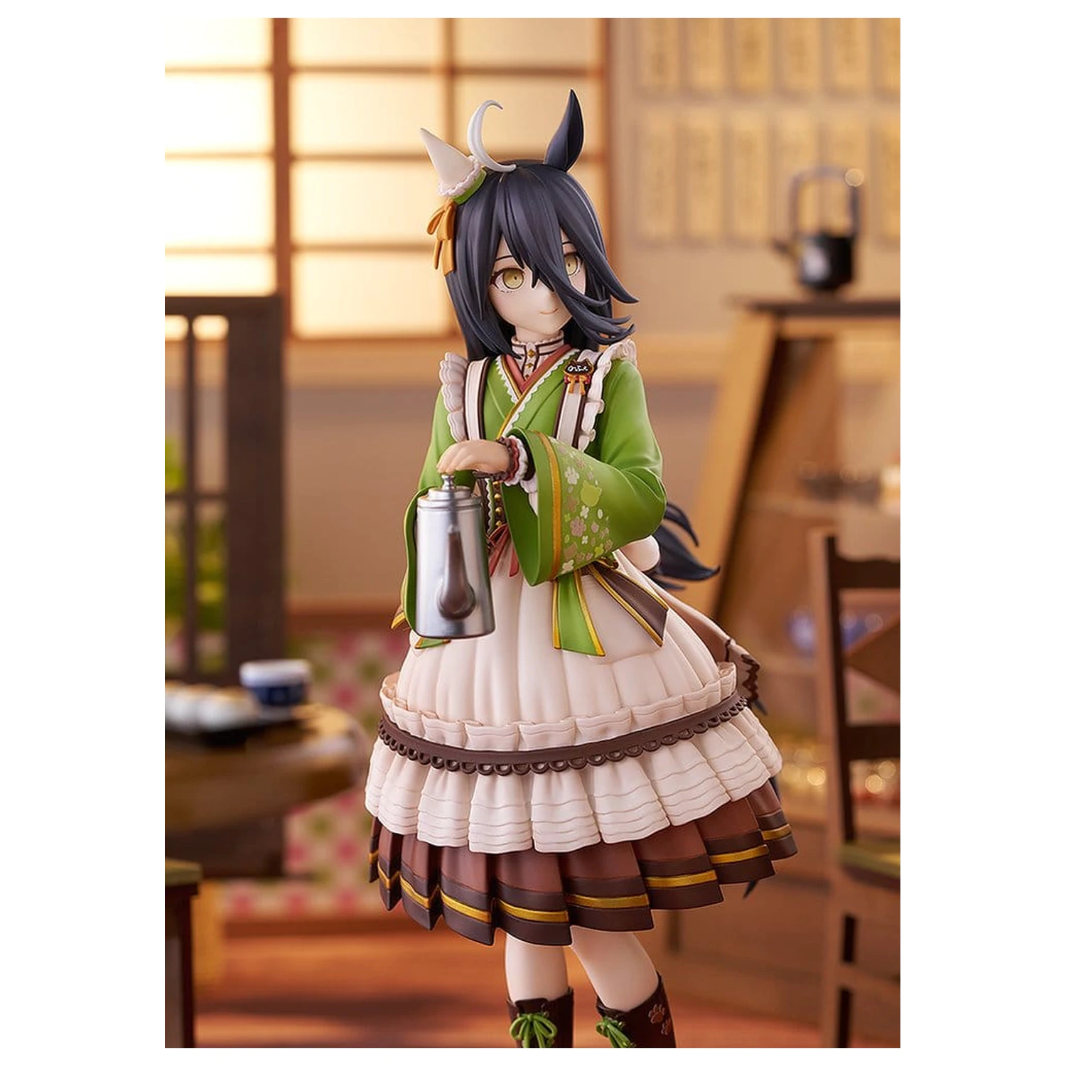 Uma Musume Pretty Derby PVC Statue 1/7 Manhattan Cafe Willow-Green Evening 24 Zentimeter Produktfoto