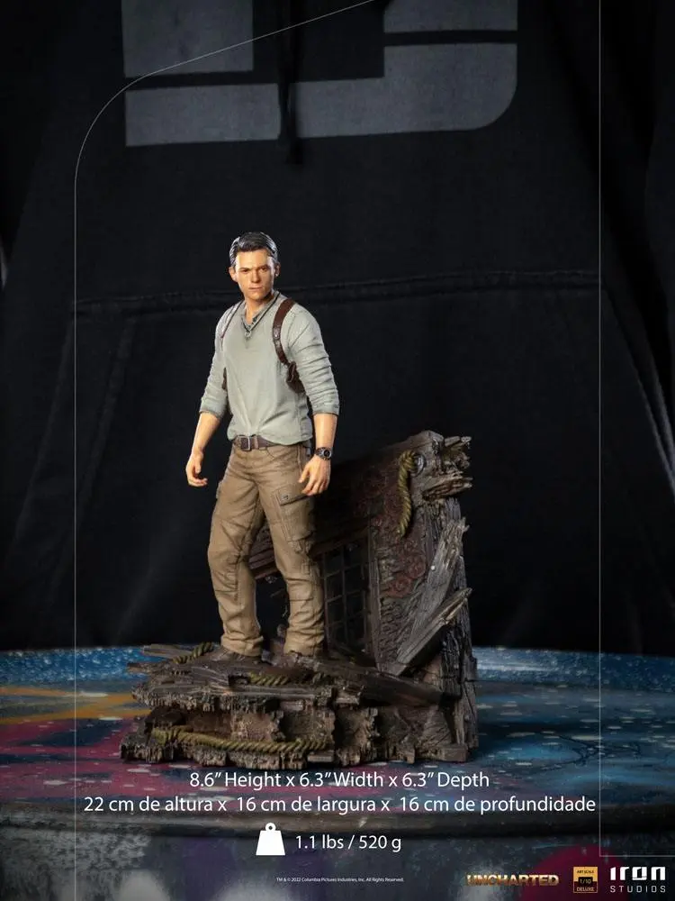 Uncharted Movie Deluxe Art Scale Statue 1/10 Nathan Drake 22 cm Produktfoto