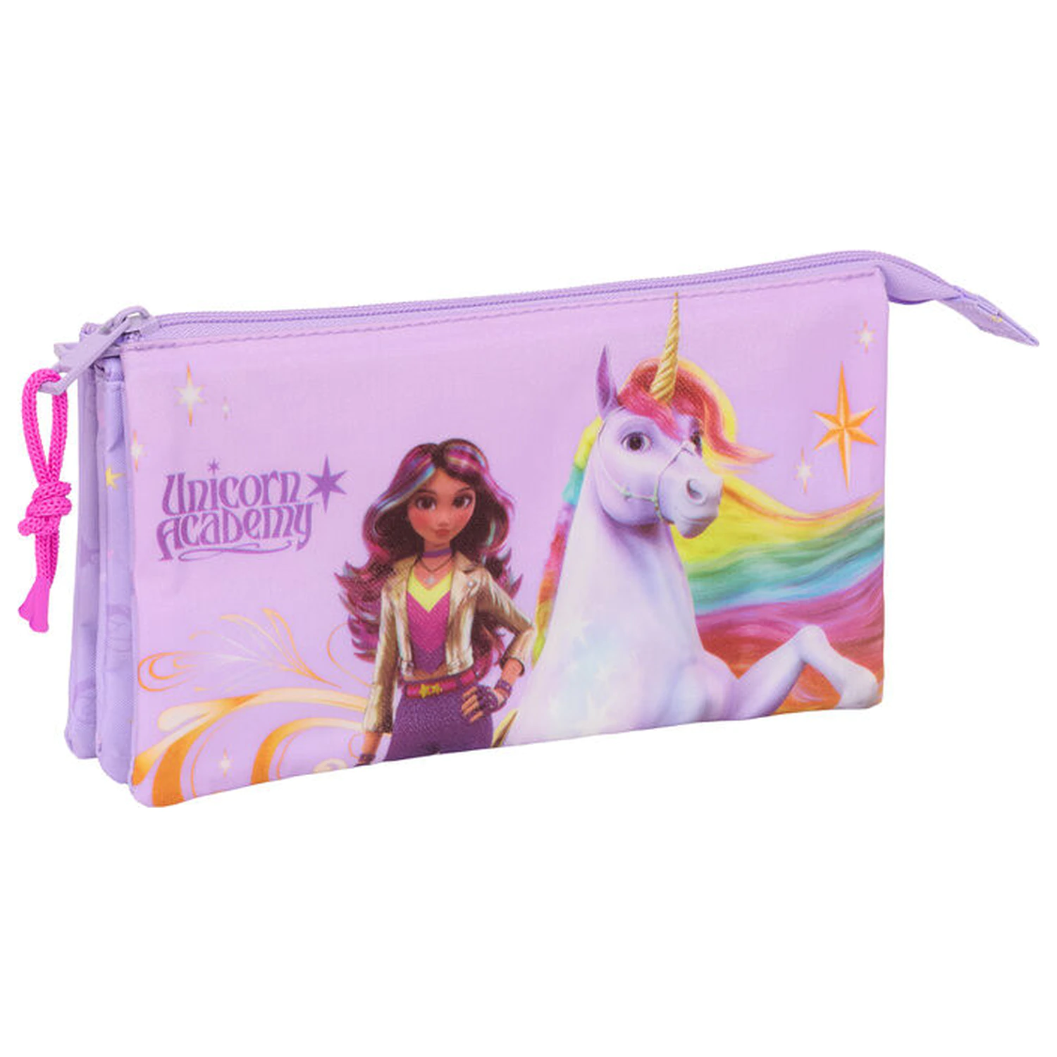 Unicorn Academy dreifaches Federmäppchen Produktfoto