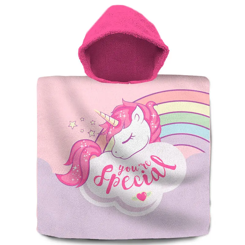 Unicorn You Are Special Baumwolle Poncho Handtuch Produktfoto