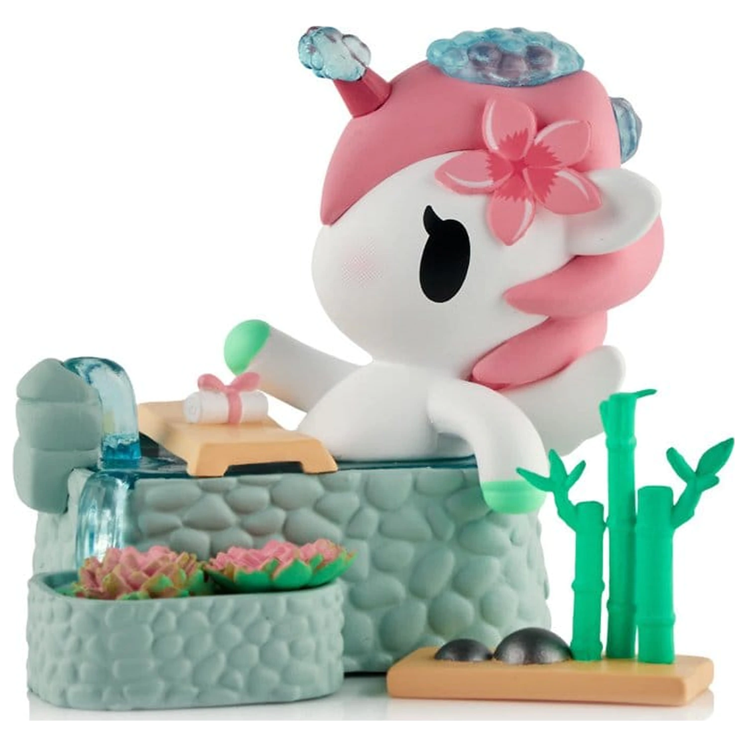 Unicorno Fensterbox Figur Spa Day Hot Springs Oasis 7 cm Produktfoto