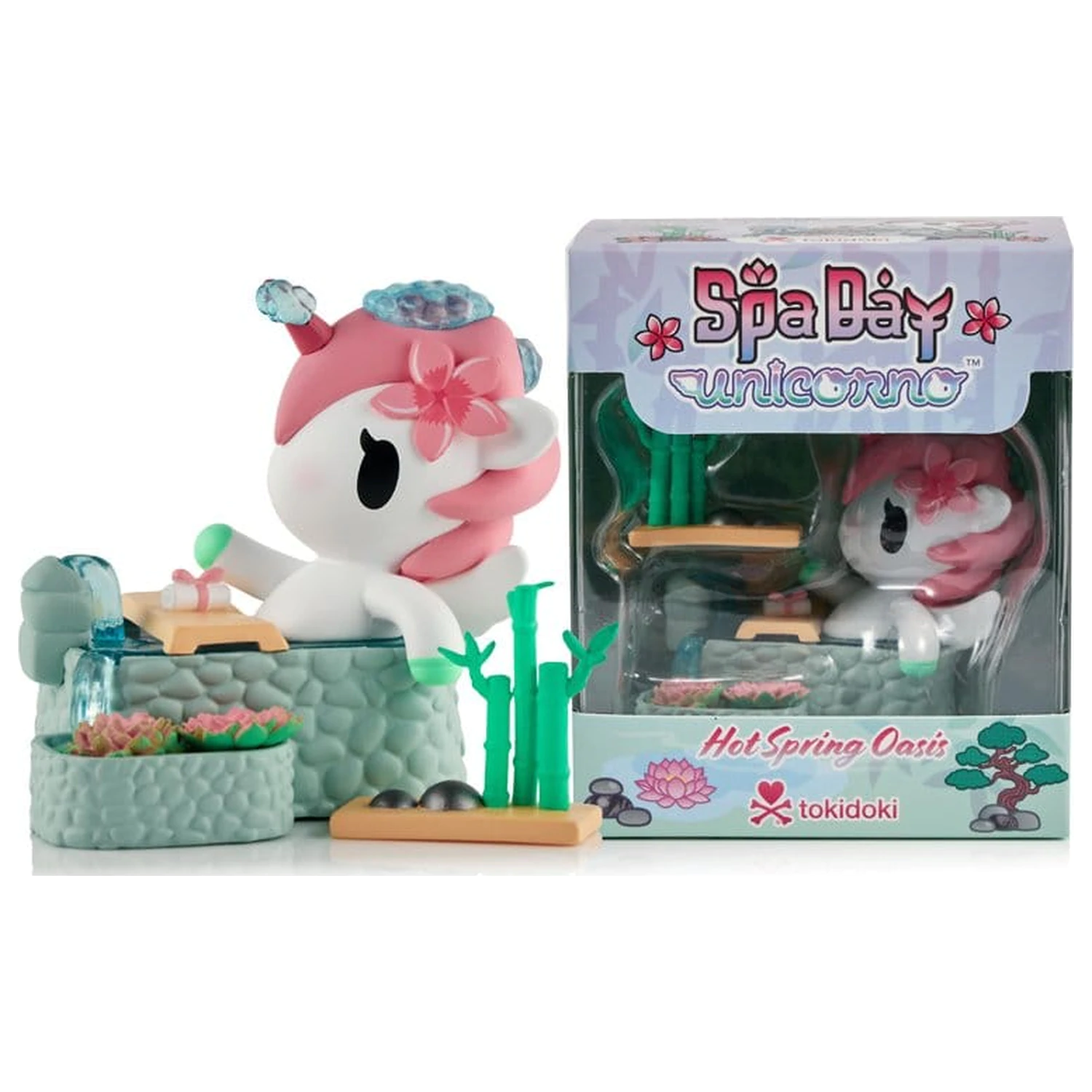 Unicorno Fensterbox Figur Spa Day Hot Springs Oasis 7 cm Produktfoto