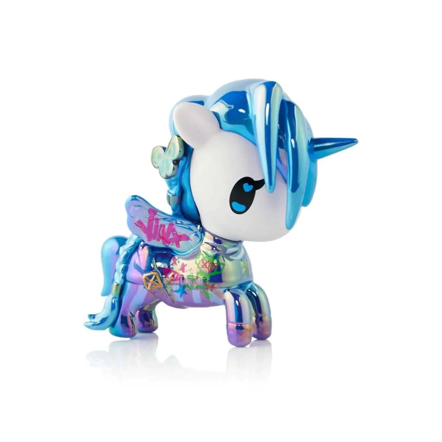 Unicorno x Arcane Fensterbox Figur Blue Mayhem (Special Edition) 7 cm Produktfoto