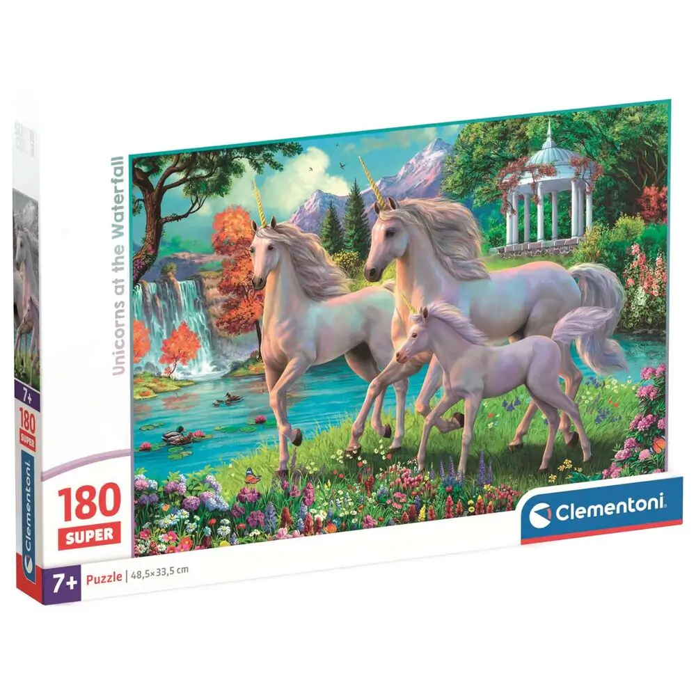 Unicorns at the Waterfall super Puzzle 180St Produktfoto