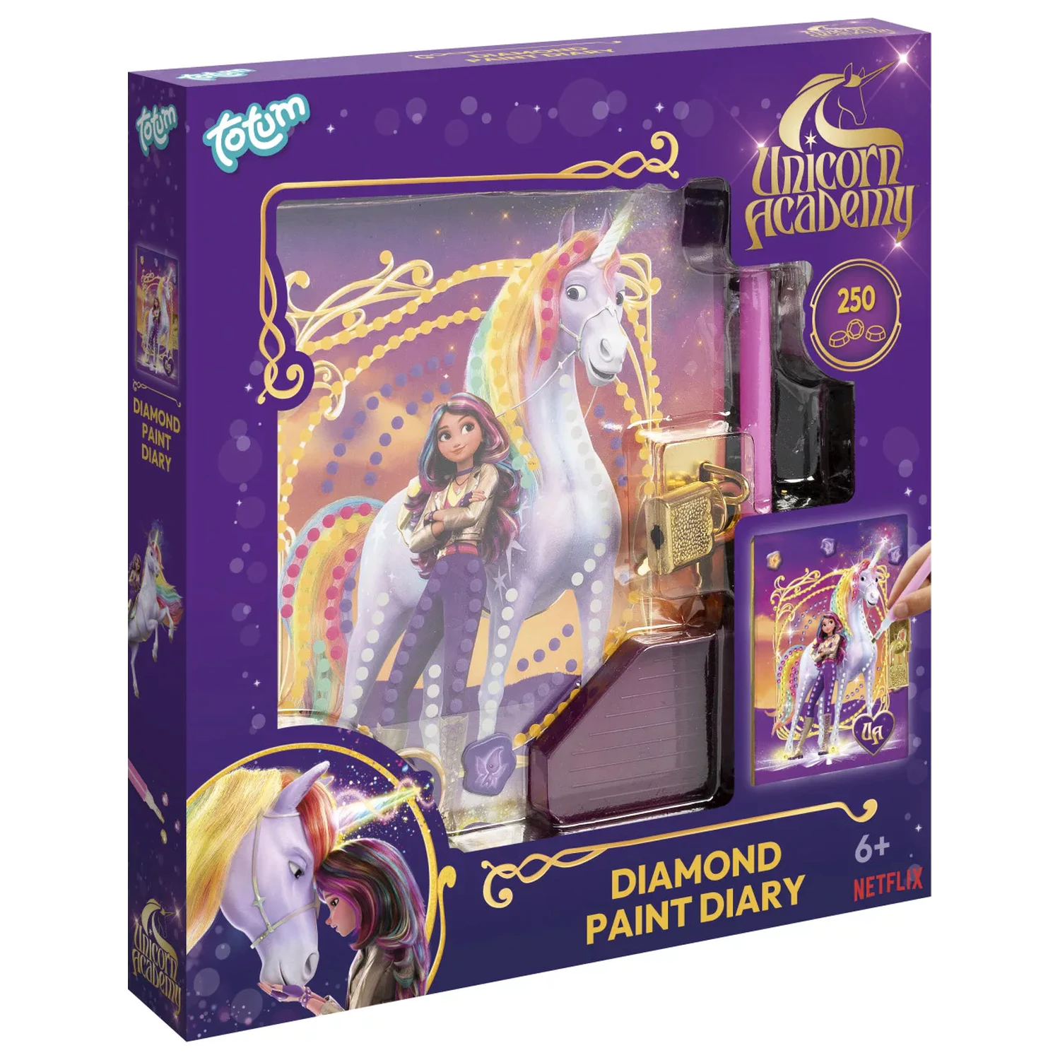 Unicorn Academy Friends Diamond Dotz Schloss Tagebuch Produktfoto