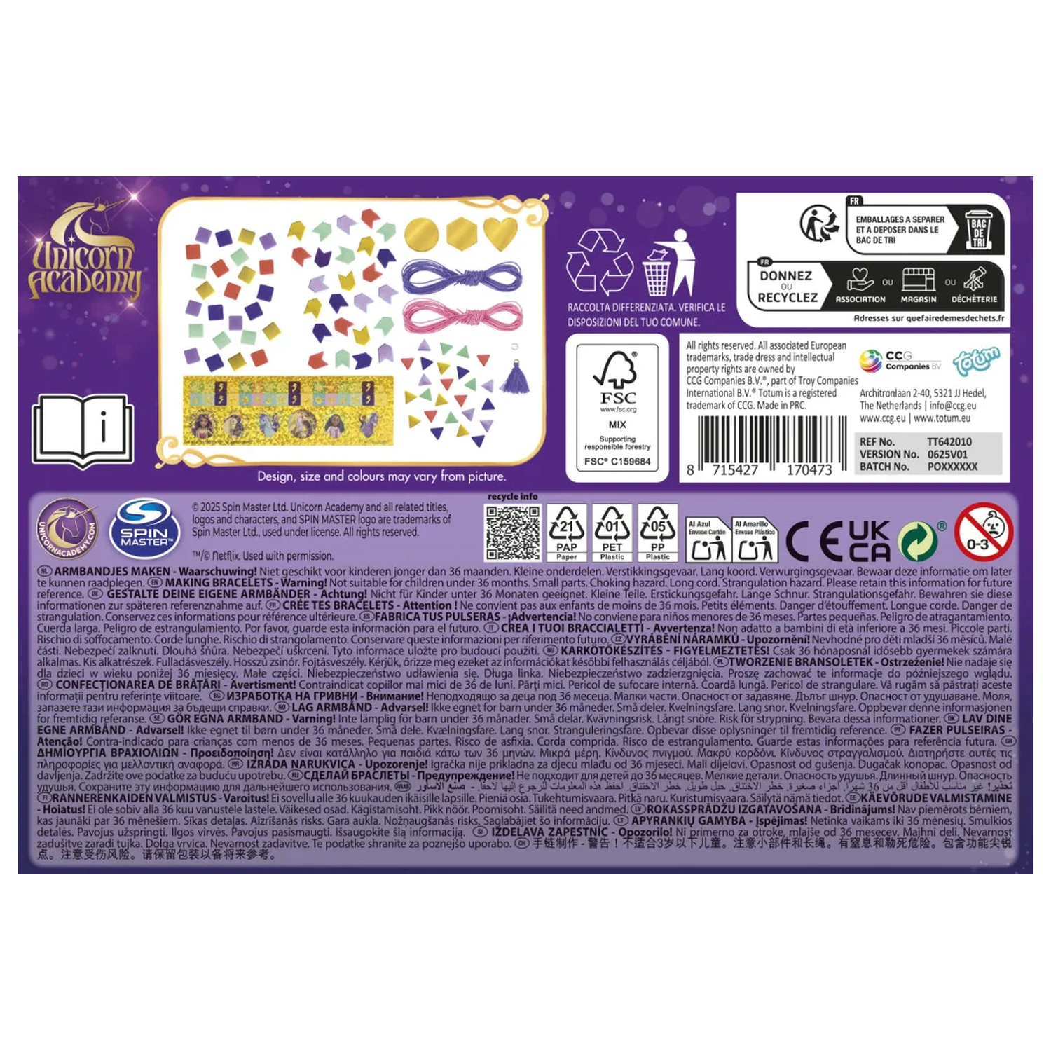 Unicorn Academy Friends Armband Herstellungsset Produktfoto