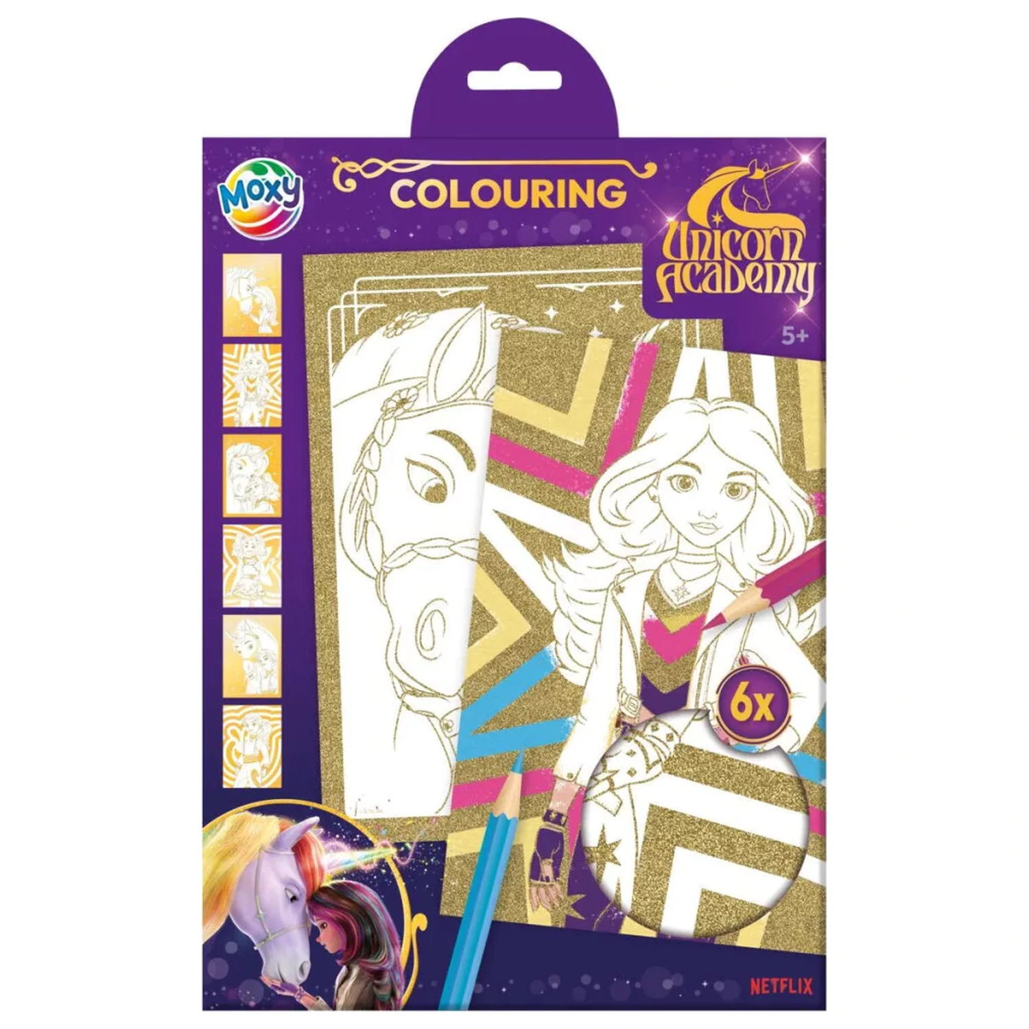 Unicorn Academy Shine Glittering Malbuch A4 Produktfoto